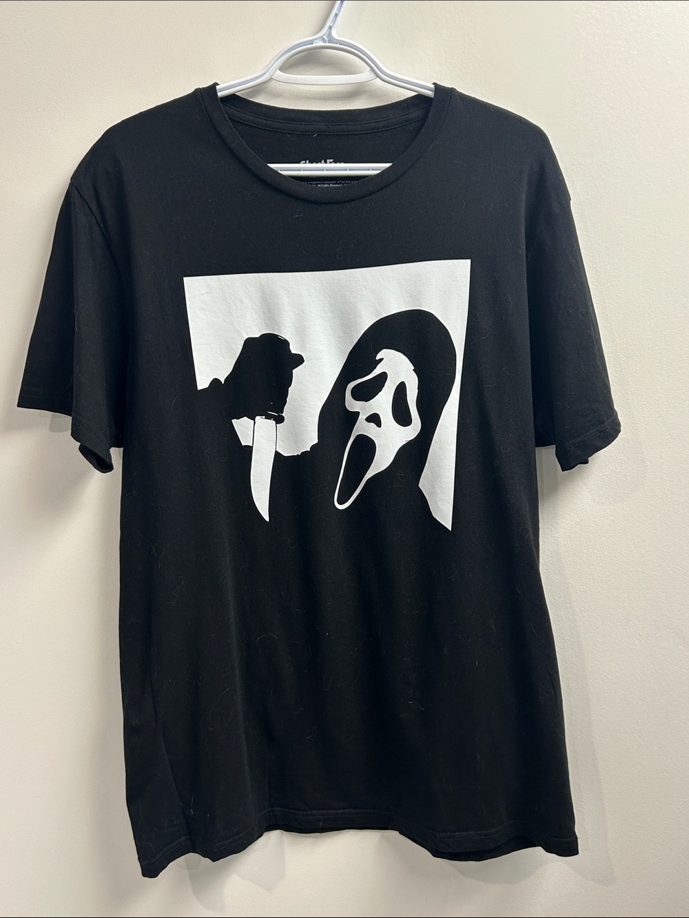 Black Graphic Scream Ghostface Mask T-Shirt